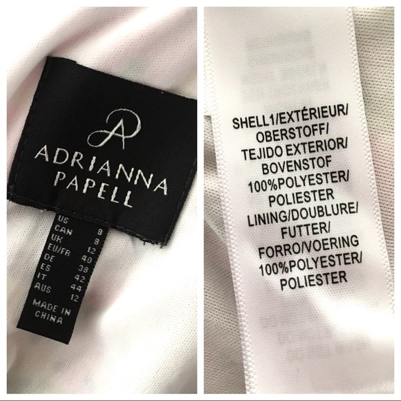 ADRIANNA PAPELL Pleaded FLORAL Print DRESS - Picture 8 of 8